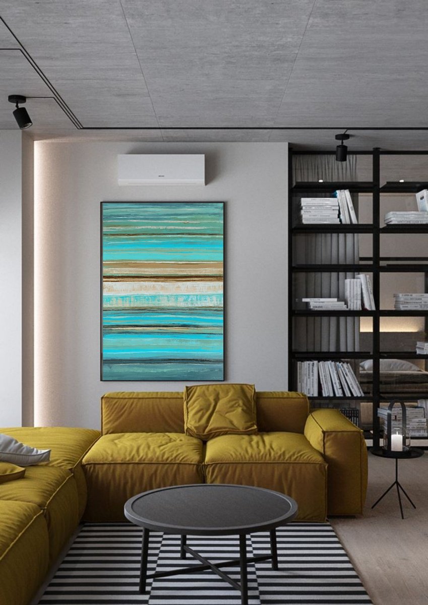 Abstract Oil Painting By Tigran Mamikonyan, 39 X 59", Road Ii 100X150Cm., Original Artwork