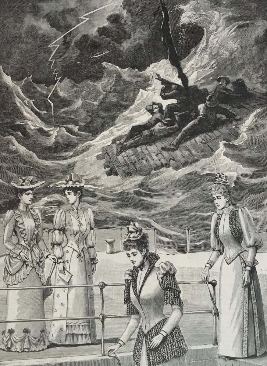 Surrealistic Collage , Lightning At Sea By Tudor Evans, 6 X 9, Artwork For Sale On Artfinder