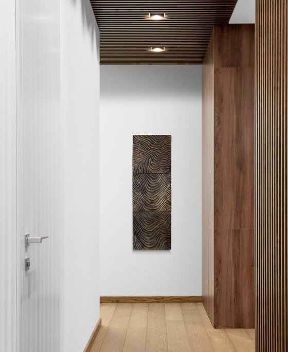 Yuanyang | Textured Wall Sculpture