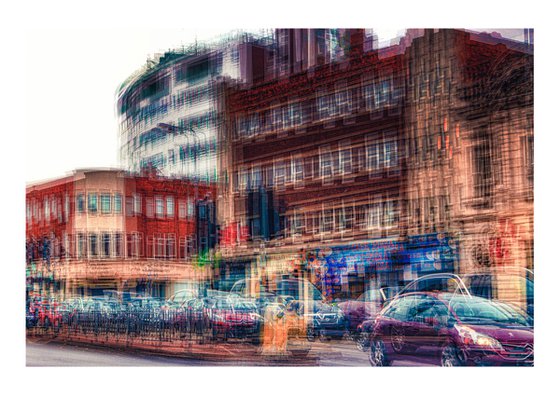 Inner City Streets 6. Abstract street scene. Limited Edition Photography Print #1/15
