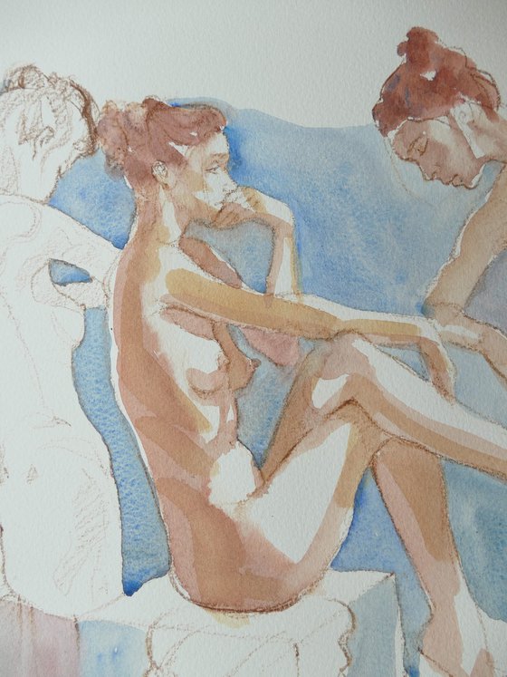 female nude various poses