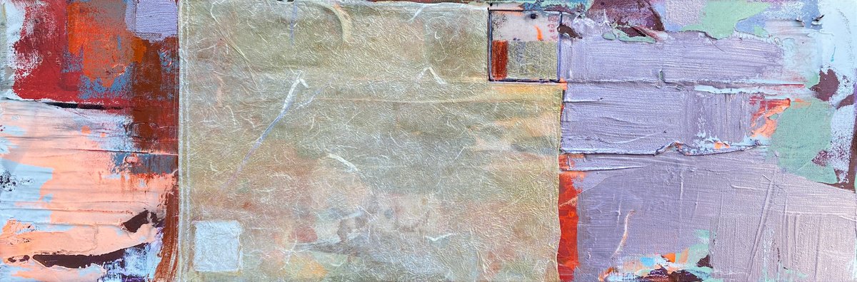 Abstract Painting By Jason Forcier, 36 X 12, Drift, Original Artwork