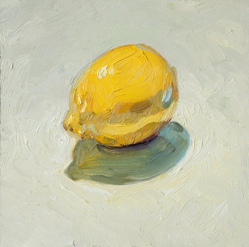 rough lemon on white backgroun by Olivier Payeur