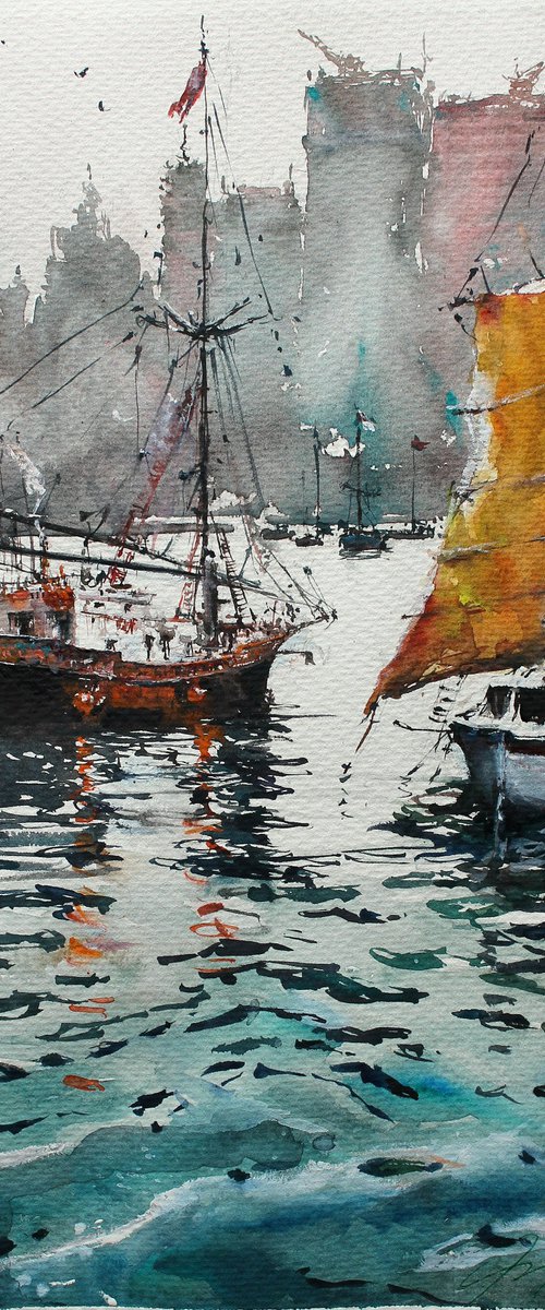 Hong Kong Seascape by Maximo Damico