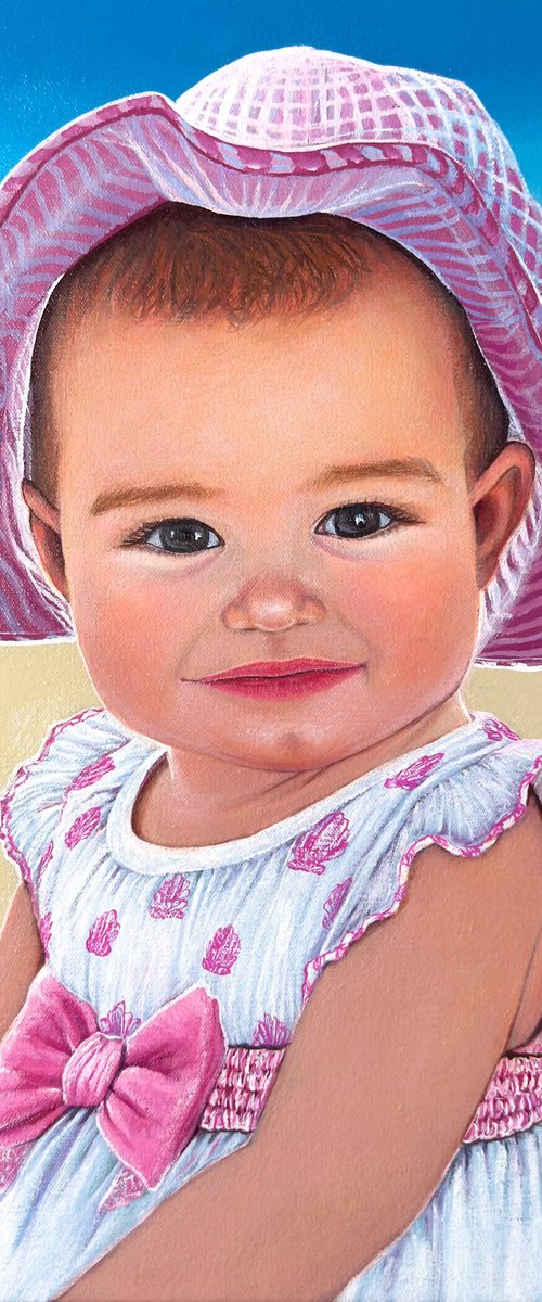 Commission Portrait of a Little Girl by Elena Adele Dmitrenko