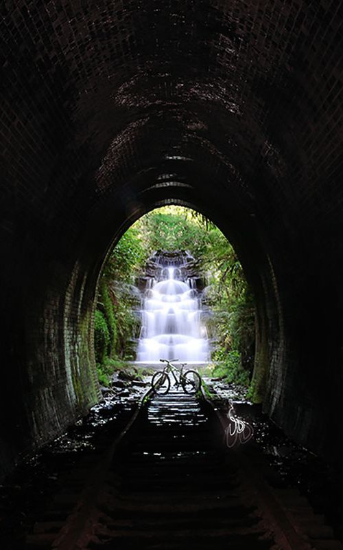 Waterfall Tunnel by Vanessa Stefanova