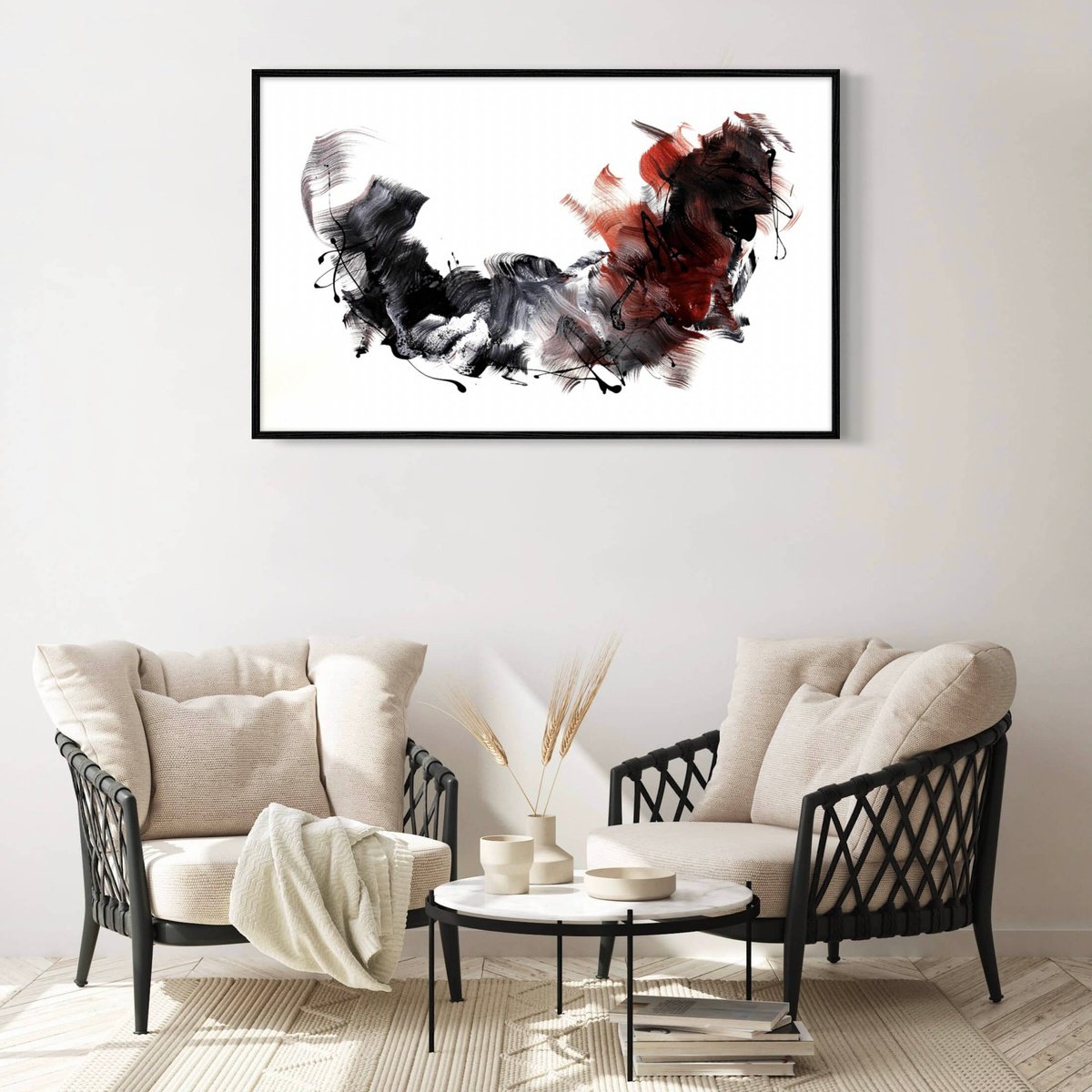 Expressive Abstract Acrylic Painting By Paresh Nrshinga Frsa, 48 X 30", Discovering Tomorrow, Original Artwork