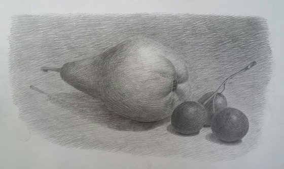 Still life # 7. Original pencil drawing.