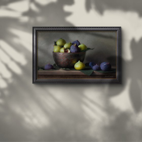 Black and green figs