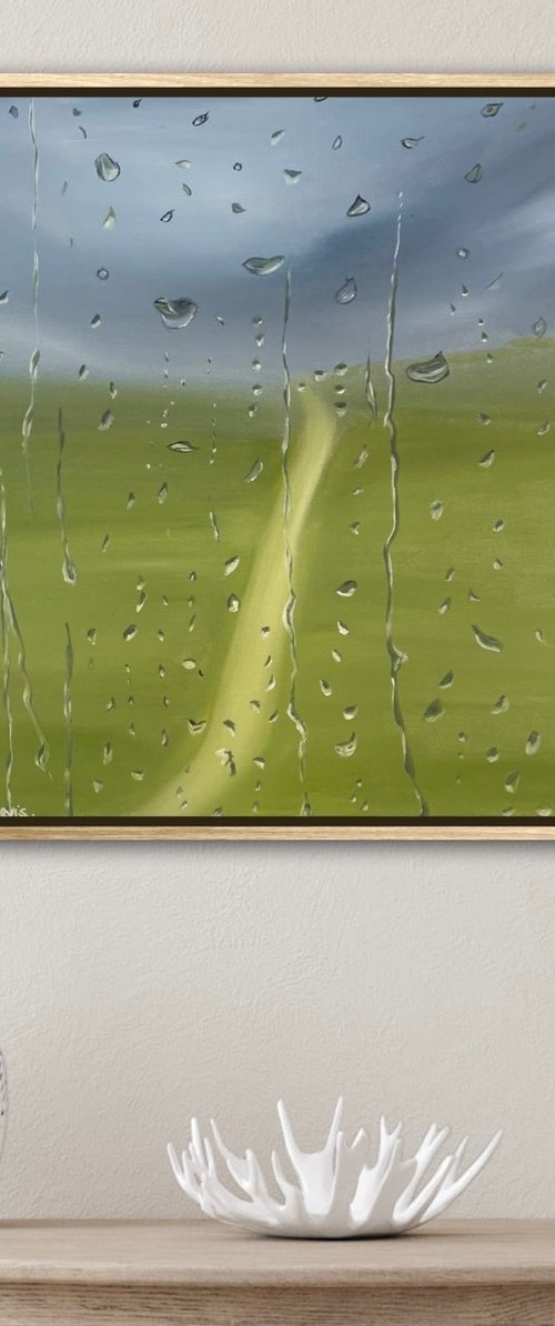 Good for the Garden - rain country rainscape by Alanah Jarvis