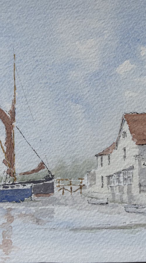 Incoming tide at Pin Mill by Noel Sawyer