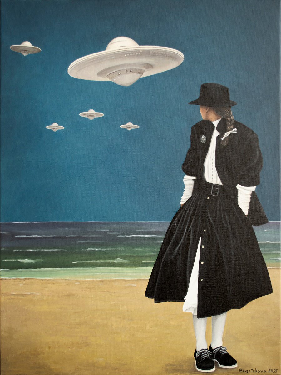 Photorealistic Portrait Acrylic Painting By Nataliya Bagatskaya, 24 X 31", What The F@Ck Am I Looking At?, Original Artwork