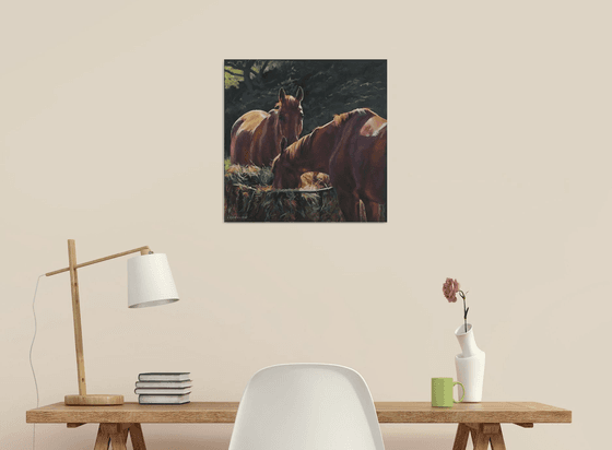 Summer Hay Day - Horse Art