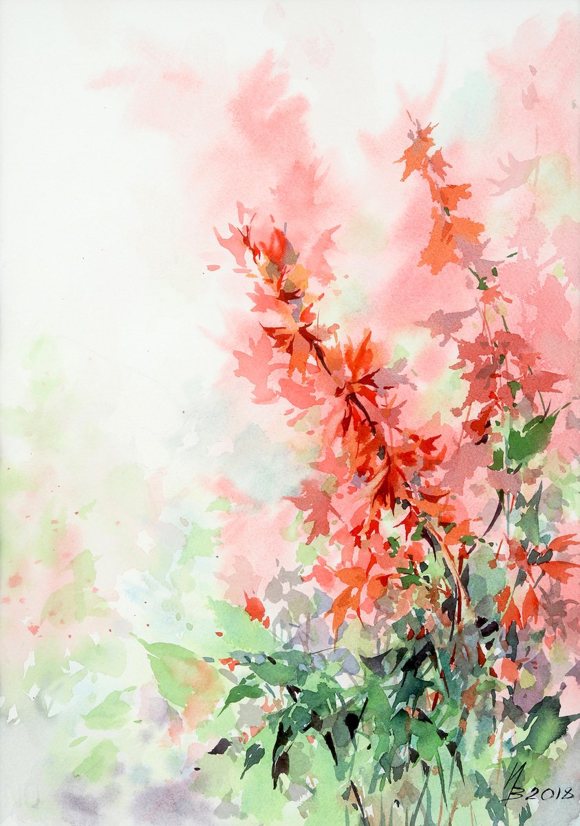 Salvia, September Fire by Inna Petrashkevich