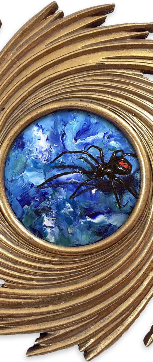 "The Last Day On Earth" - Original PMS Micro Painting - 9.5" x 9.5" by Preston M. Smith (PMS)