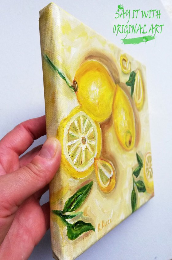 Lemons on Table