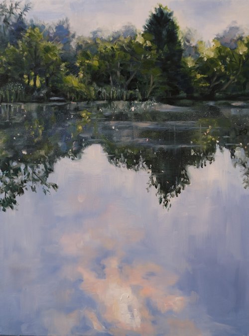 Skies reflection by Kerry Lisa Davies
