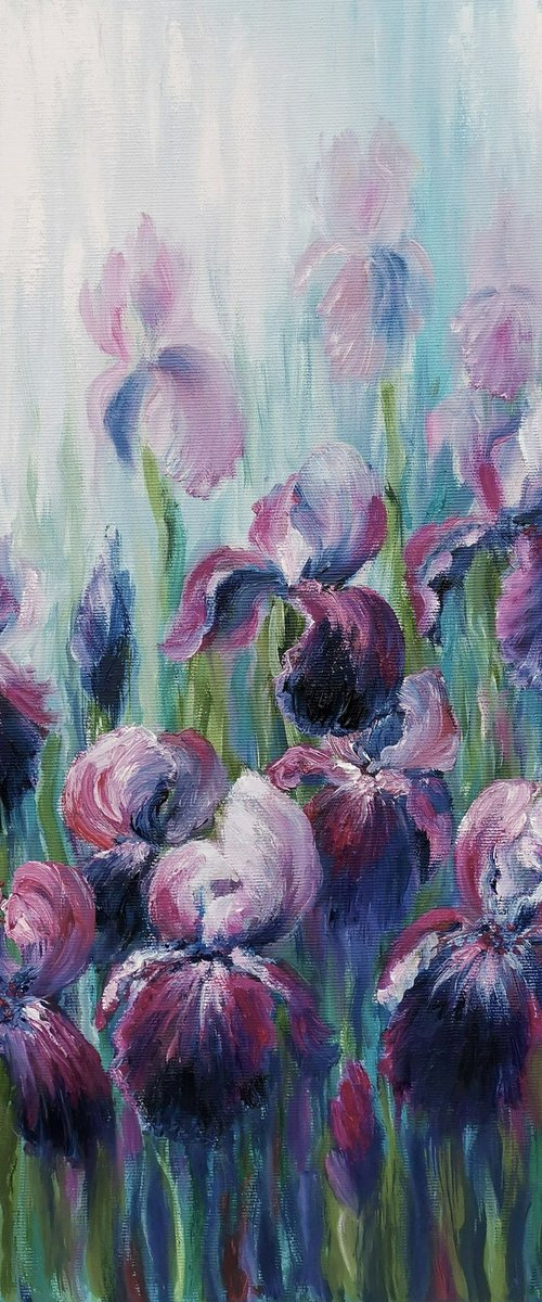 Iris painting by Elena Mosurak