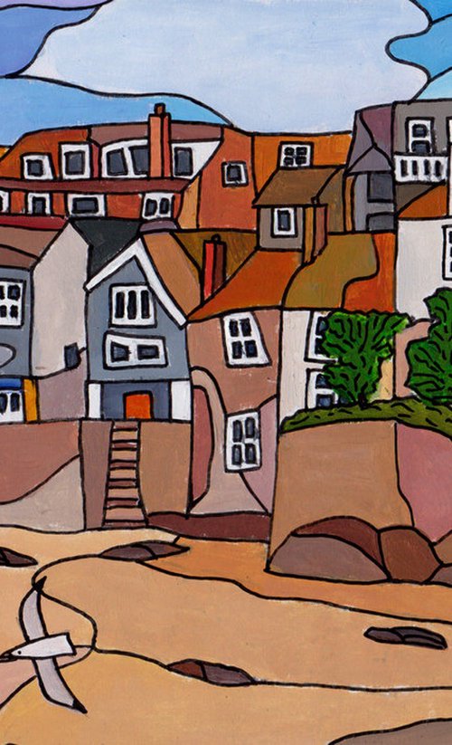 Corner of the harbour, St Ives by Tim Treagust