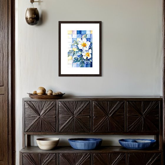 White Cistus Flowers