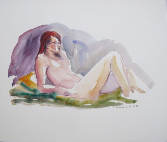 Reclining female nude