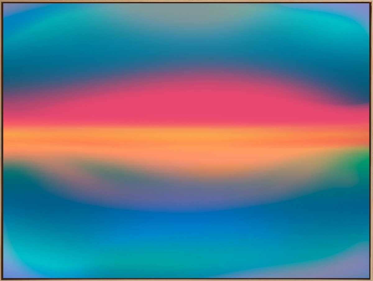 Abstract Landscape Acrylic Painting By Jonas Peres, 47 X 35, Sweet Soul, Study 7, Original Artwork