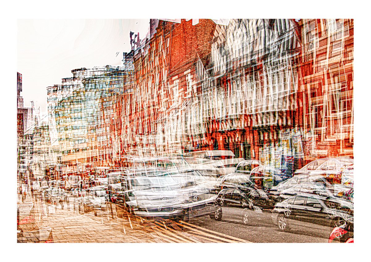 Inner City Streets 3. Abstract street scene. Limited Edition Photography Print #1/15 by Graham Briggs