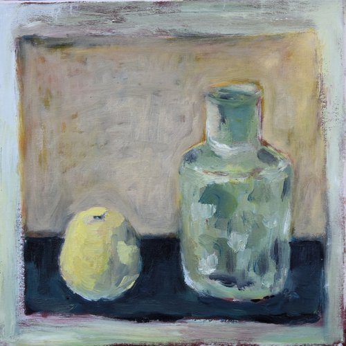Still life with apple by Elena Zapassky