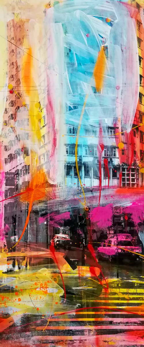 URBN City Mixed Media VII by Sven Pfrommer