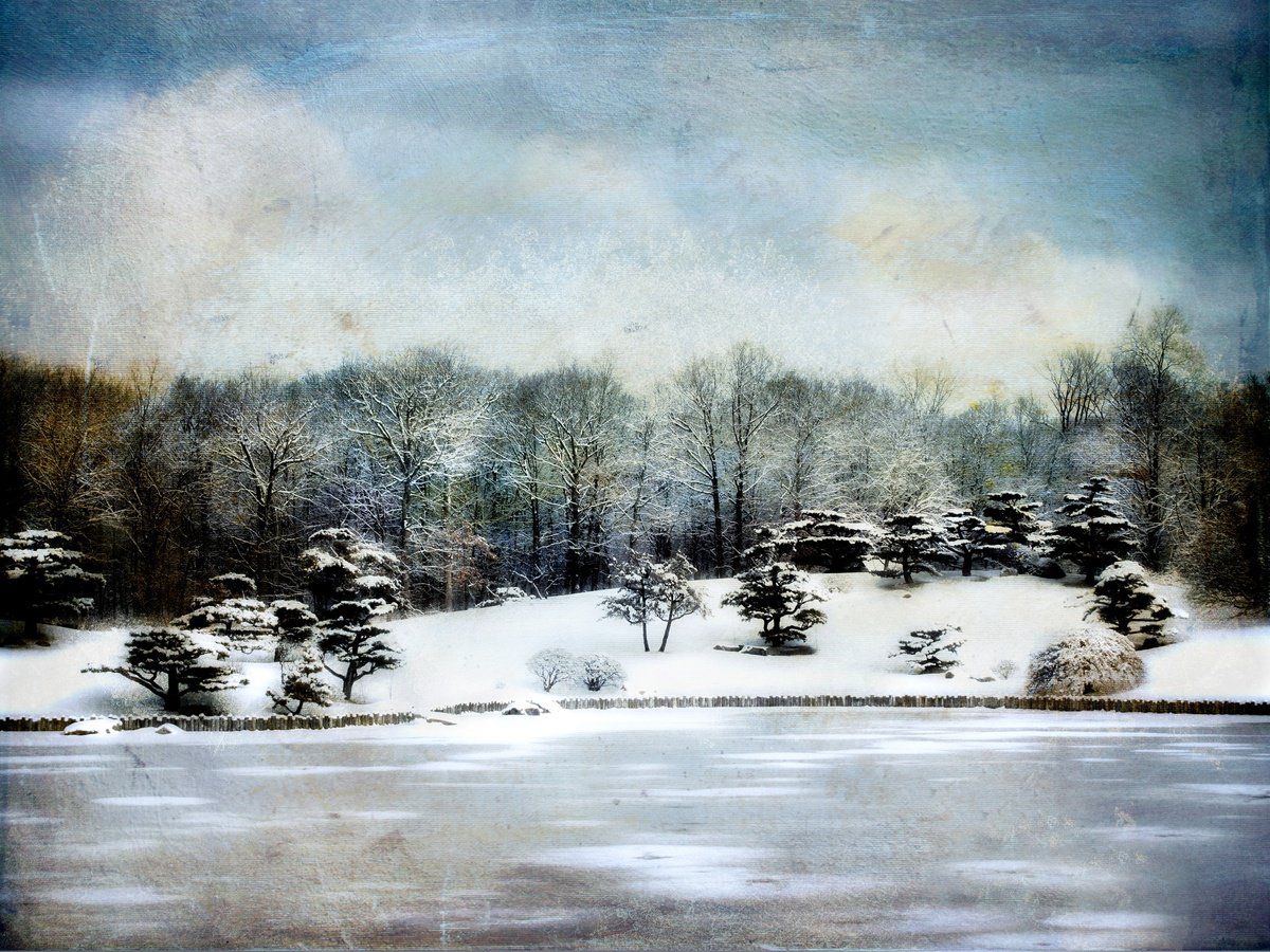 Photorealistic Landscape Photograph By Robert Tolchin, 20 X 16", Perfect Winter, Original Artwork