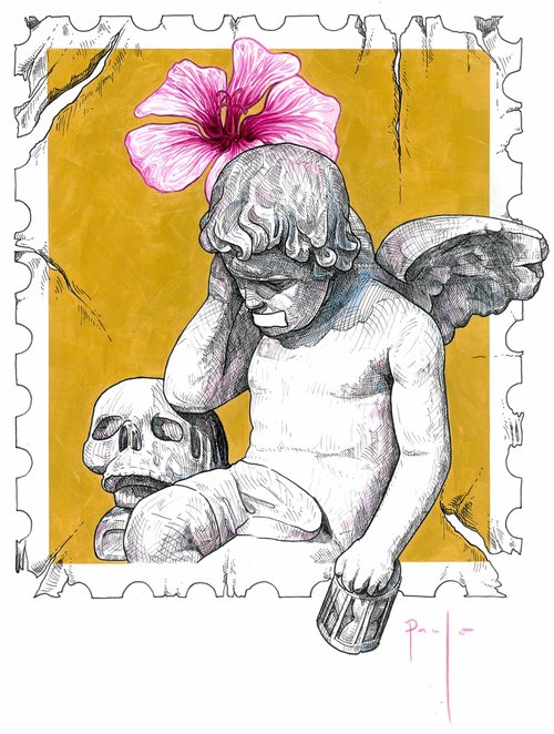 Death stamp IIII by Paul Ward