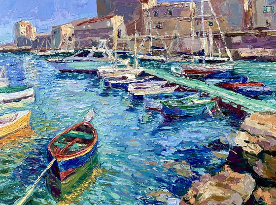 Boats of Giovinazzo, Italy