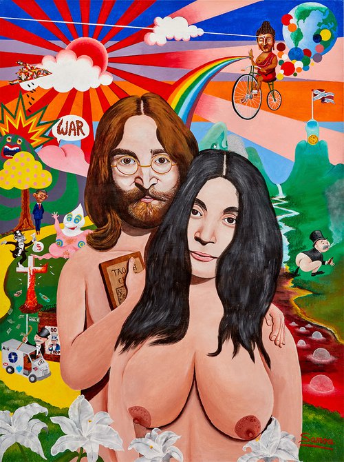 John Lennon and Yoko Ono by Samoa
