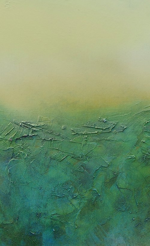 Abstract Landscape blue/green by Paul Edmondson