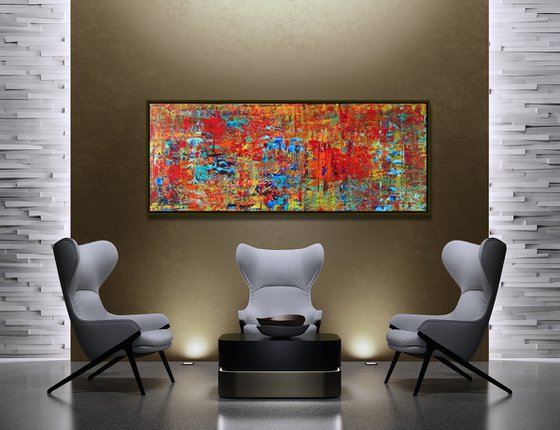 COLOURFULL  LIFE, XL, FRAMED