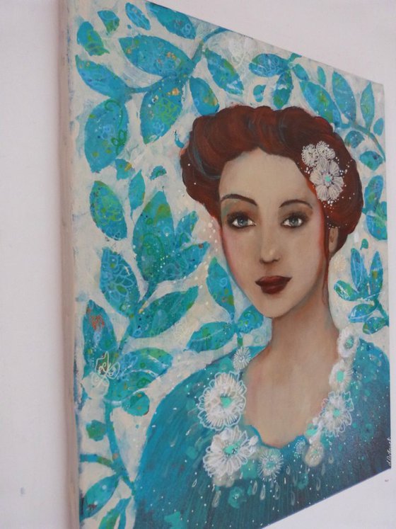 "Alizée"  acrylic on canvas 32.5x41 cm