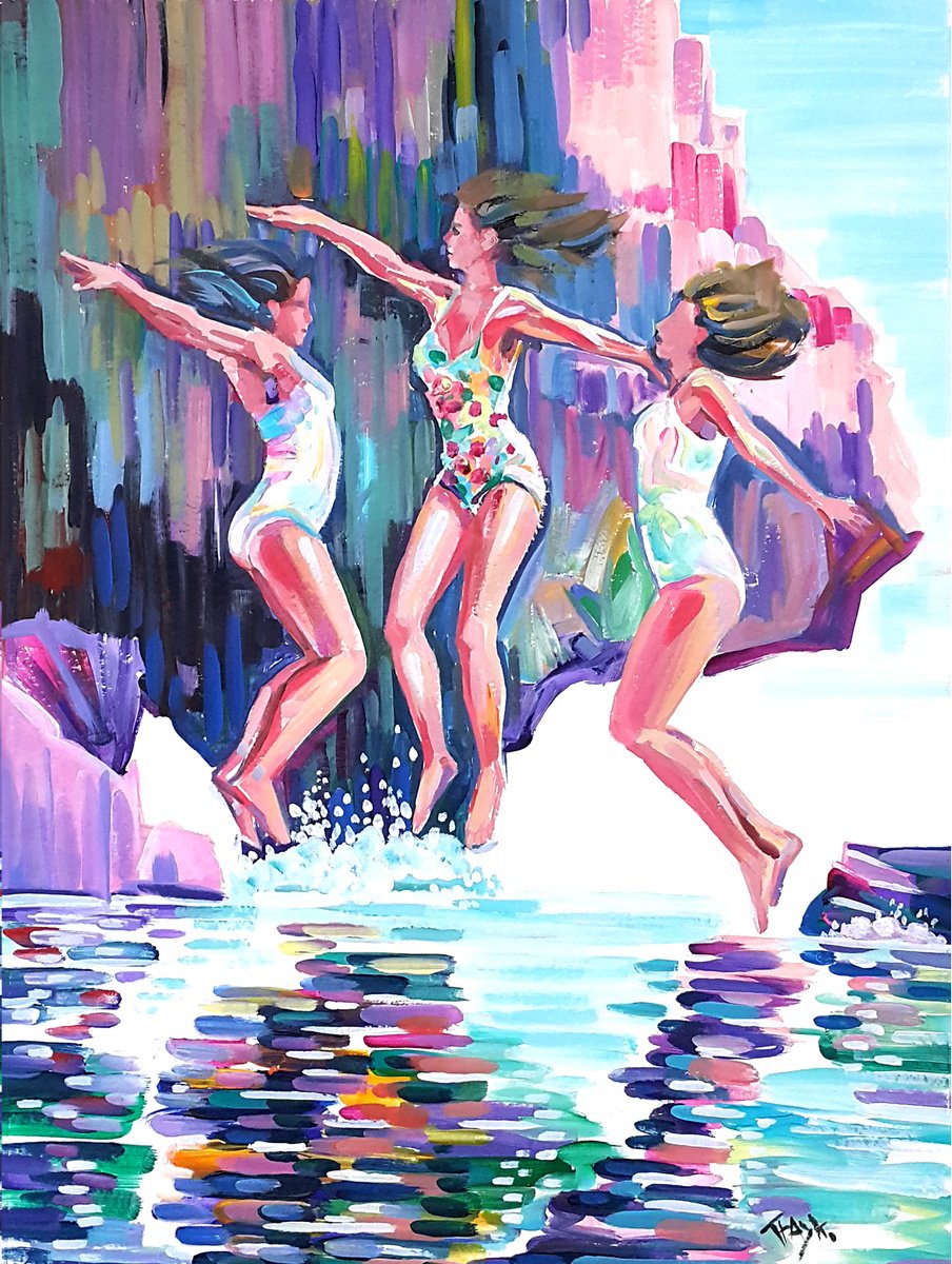  Taking Flight - Dive By Trayko Popov, 22 X 30, Artwork For Sale On Artfinder