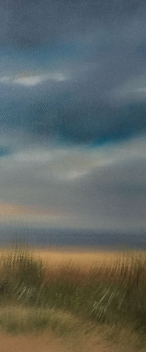 Holkham beach by Amanda Lakin Art
