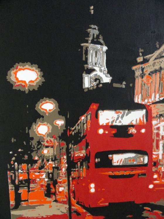 St. Pauls with Red Bus