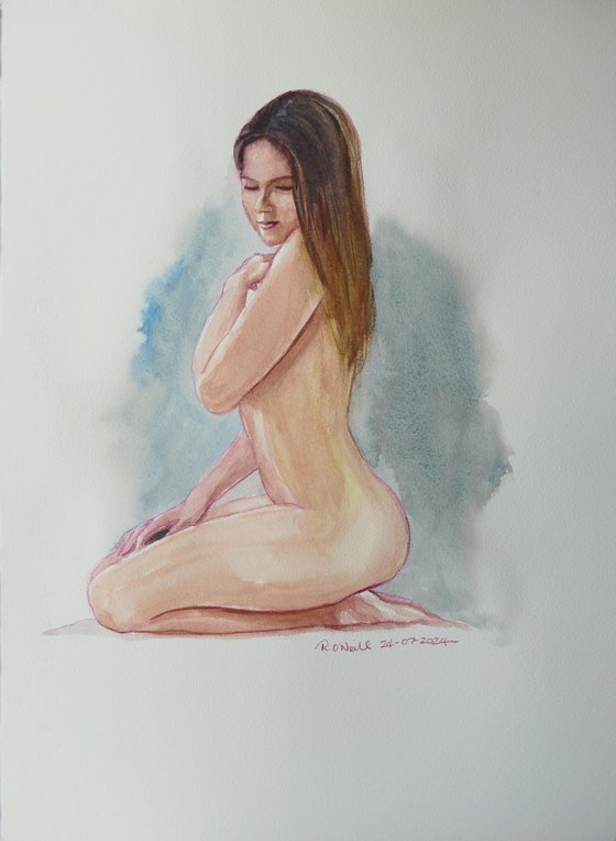 Kneeling female nude