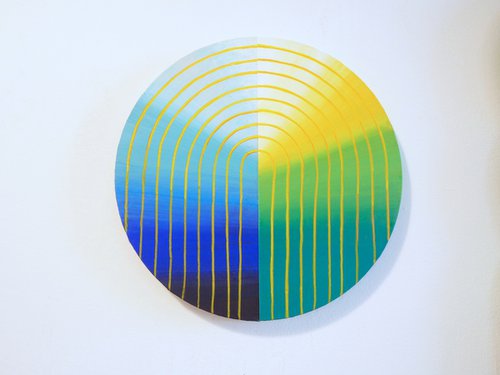 one day, color wheel tondo 2 by Jessica Moritz
