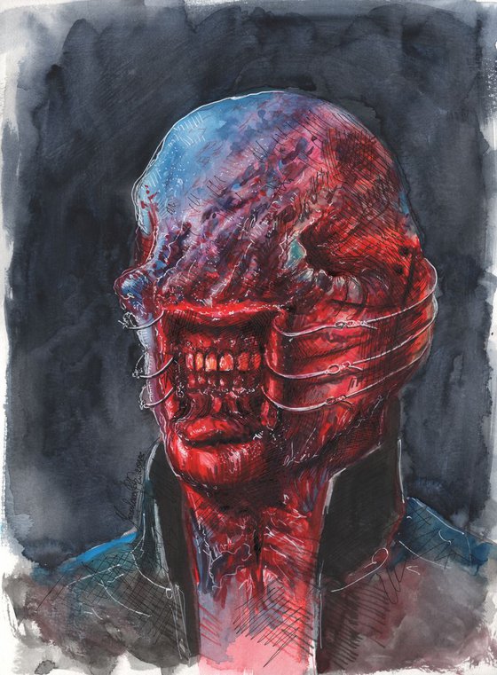 Chatterer Hellraiser Fan Art Watercolour By Yaroslava Art S Artfinder