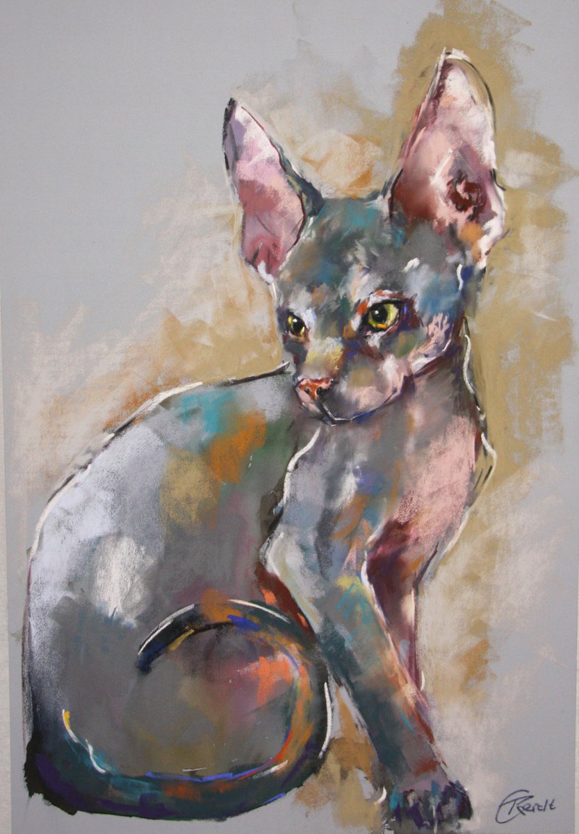 Sphynx cat by Rina Gerdt