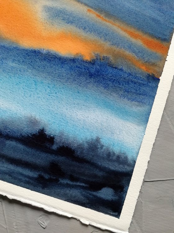 Sunset painting