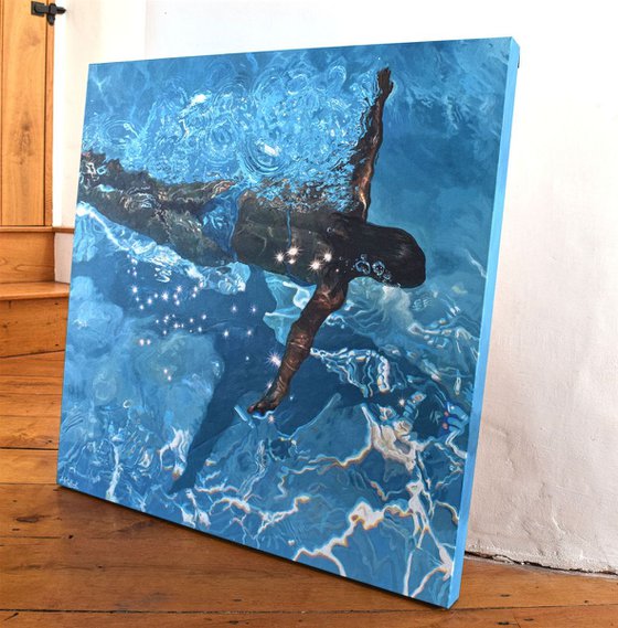 A Dream of Summer - Large Swimming Painting