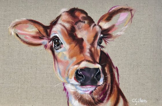 Sophie,  Original Oil Painting on Linen Board 12x8"