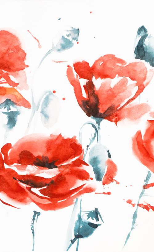 Poppies by Lida Duchnewitsch