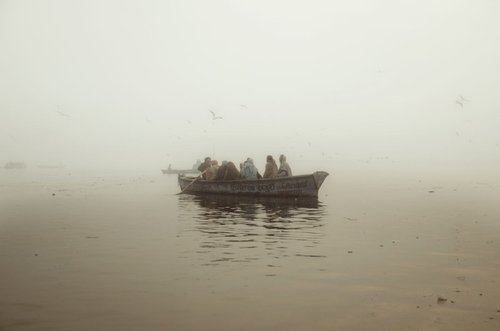 Serenity On The Ganges - Signed Limited Edition by Serge Horta