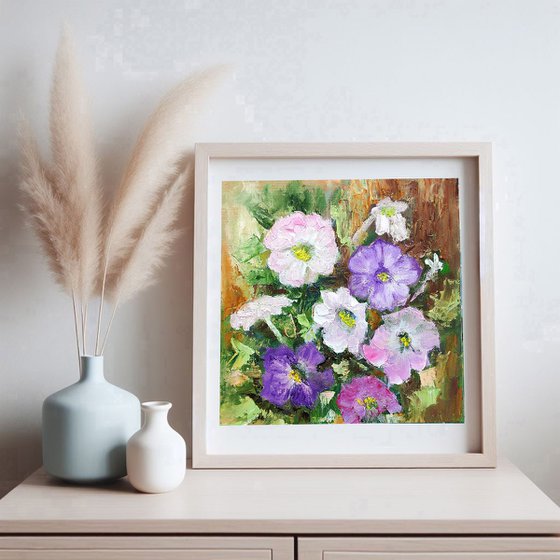 Petunia Flowers Painting