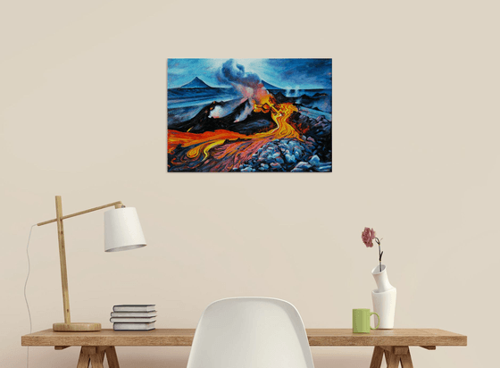 Volcanic eruption